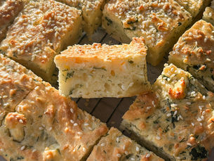 Savory Cake with Cheese & Sesame