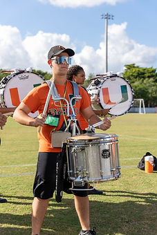 Marching on the practice field