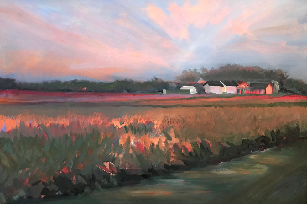 Dusk at Patterson Farm