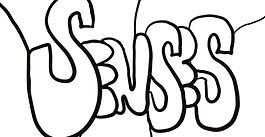 The word Senses drawn in big letters with lines going. out from it.