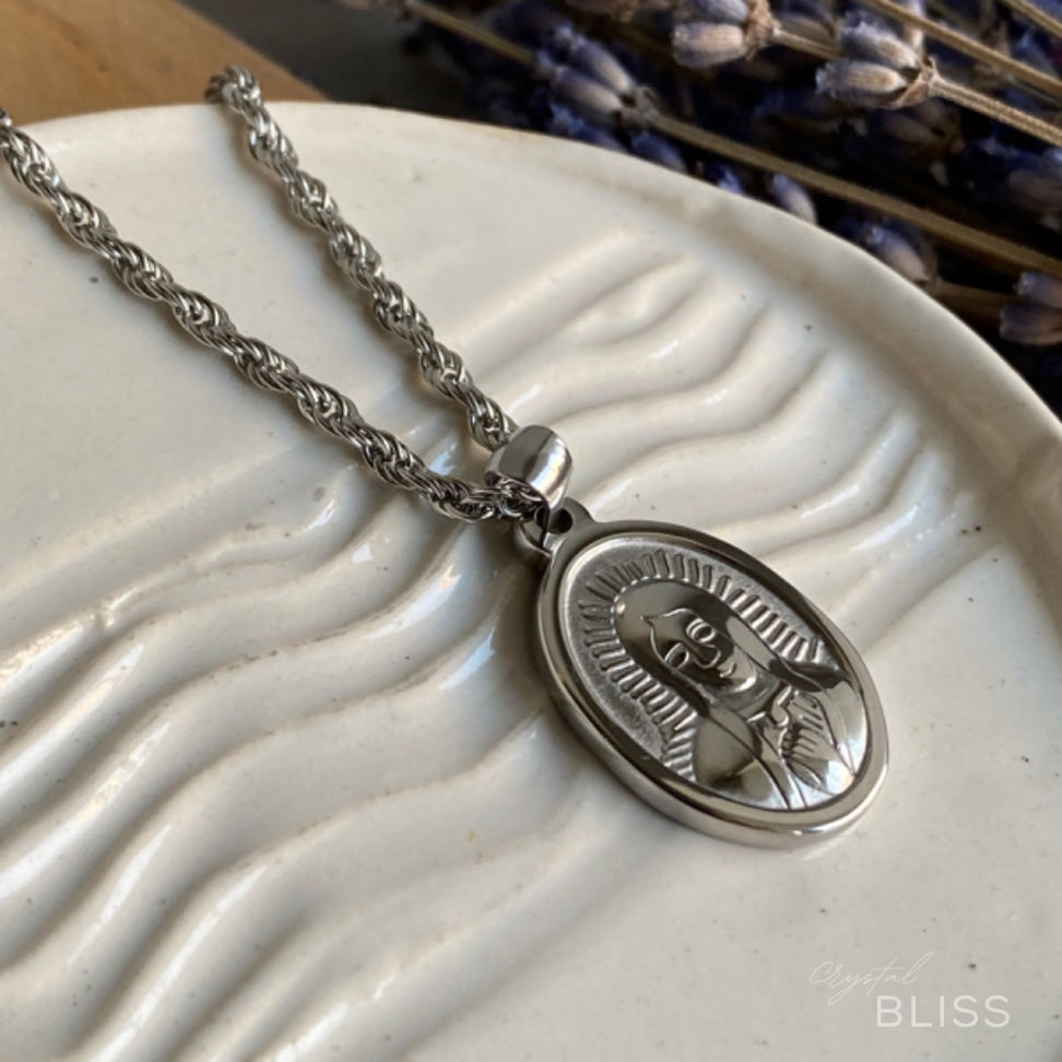 Mother Mary Stainless Steel Charm Necklace