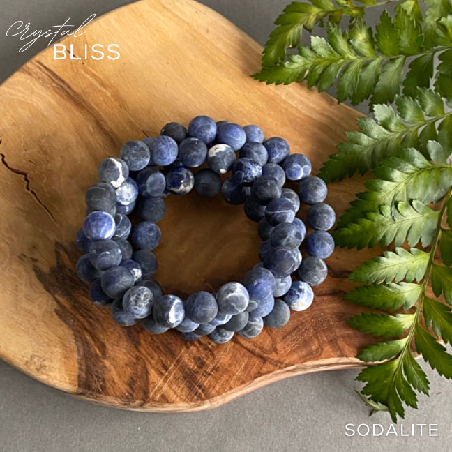Thumbnail: Matte Dark Sodalite Bracelet
