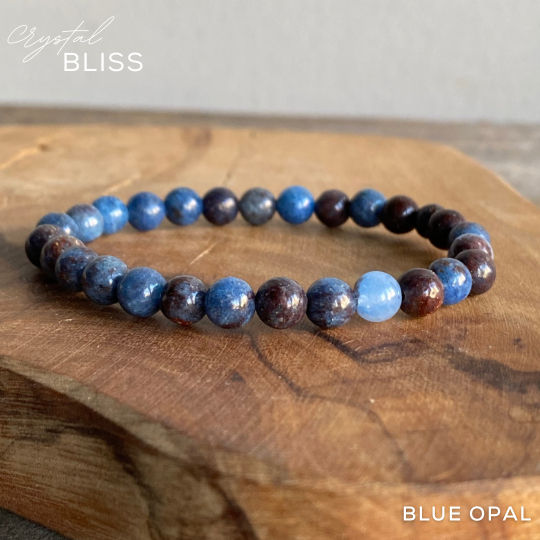 6mm Blue Opal Bracelet