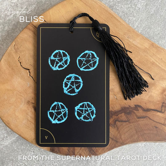 Thumbnail: Tarot Bookmark from the Supernatural Tarot