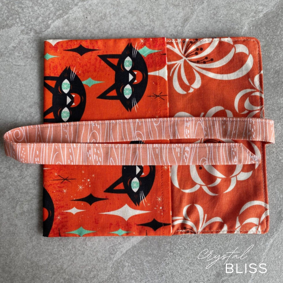 Halloween Cat Fully Reversible Tarot or Oracle Pouch