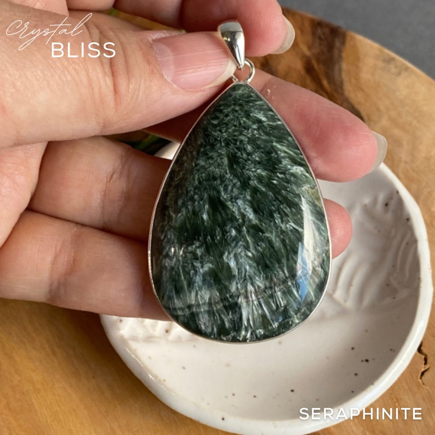 Thumbnail: Seraphinite Pendant #21