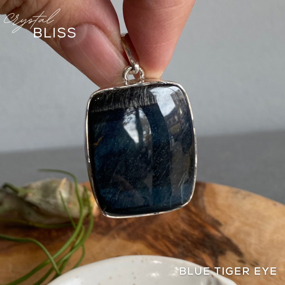 Blue Tiger Eye Pendant #5