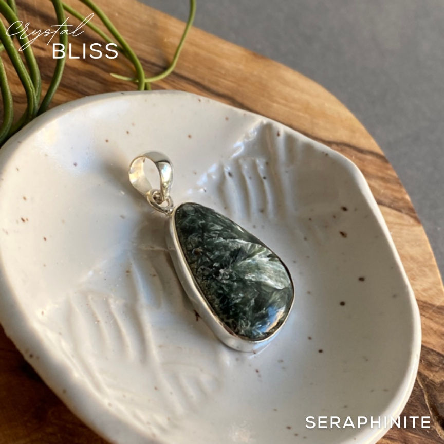 Thumbnail: Seraphinite Pendant #5