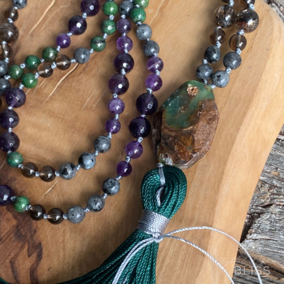Thumbnail: Emerald Shadow Alchemy Japa Mala