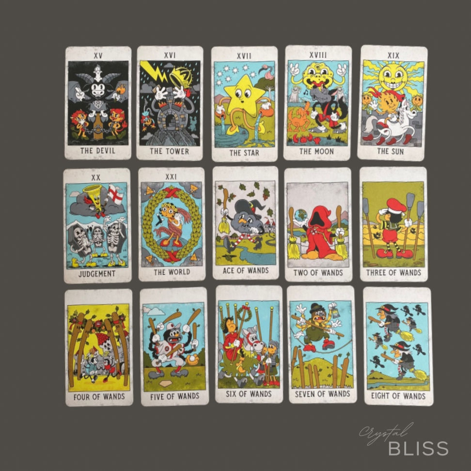 Thumbnail: Mystical Medleys Vintage Cartoon Tarot Deck - Gary Hall
