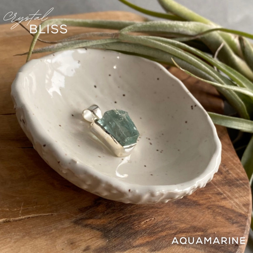 Thumbnail: Aquamarine Raw Pendant #3