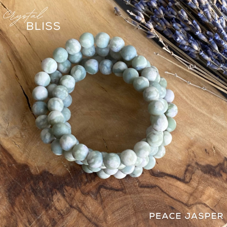 Thumbnail: Matte Peace Jasper Bracelet