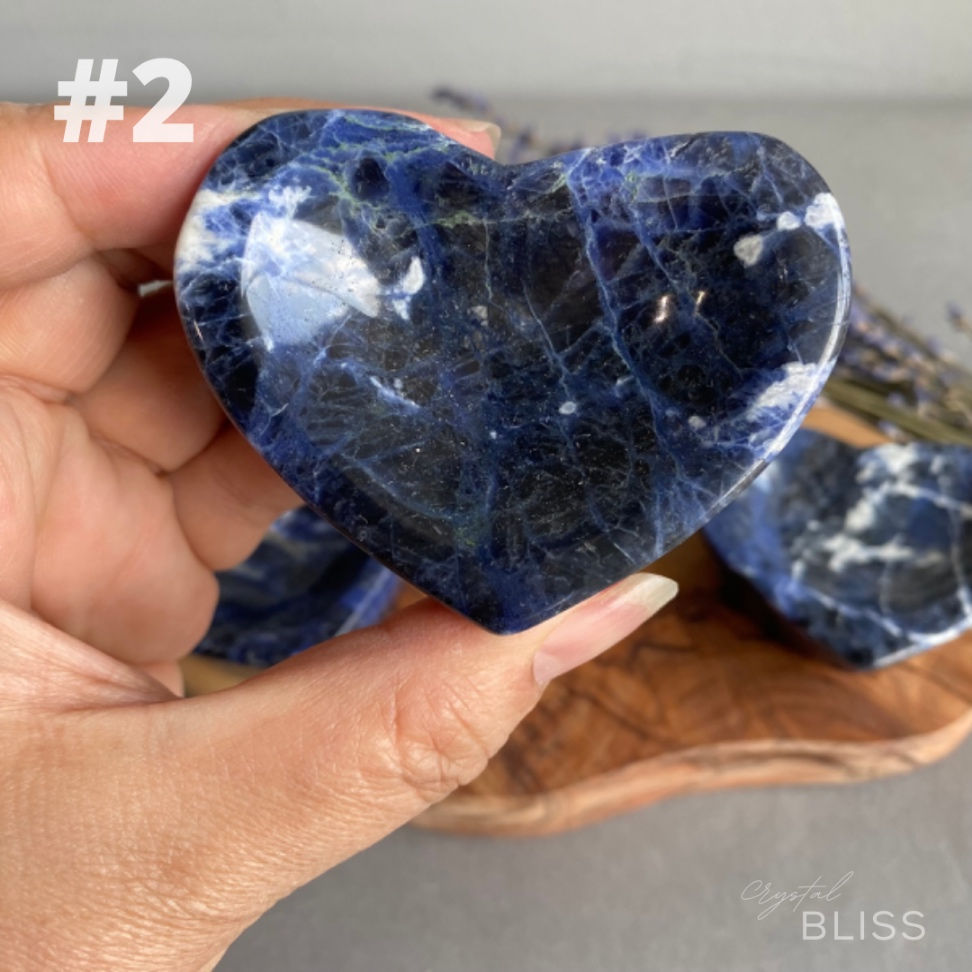 Thumbnail: Sodalite Heart Bowl  #1, #2, #3