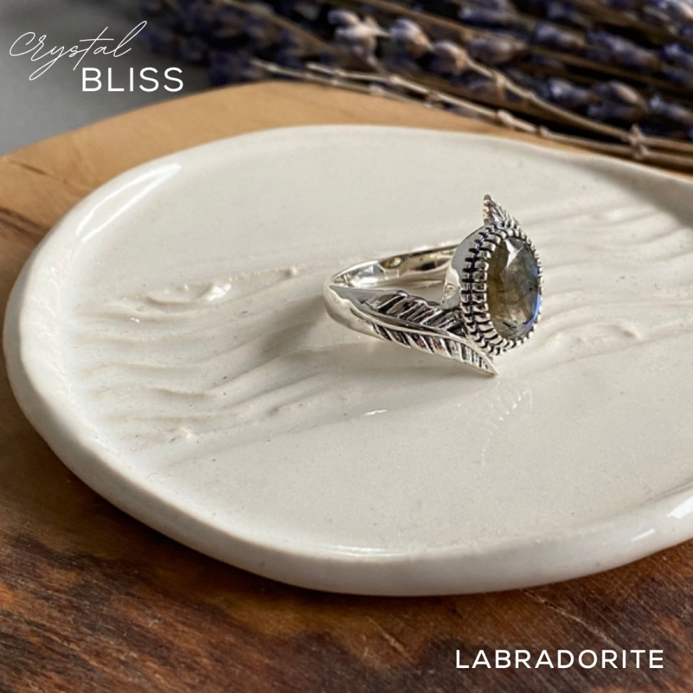 Thumbnail: Labradorite Ring #D3