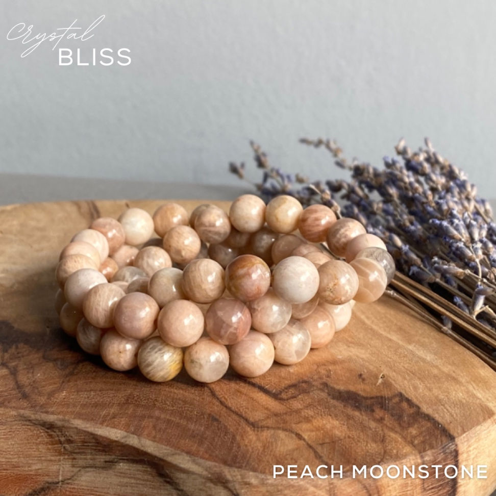 Thumbnail: Peach Moonstone Bracelet