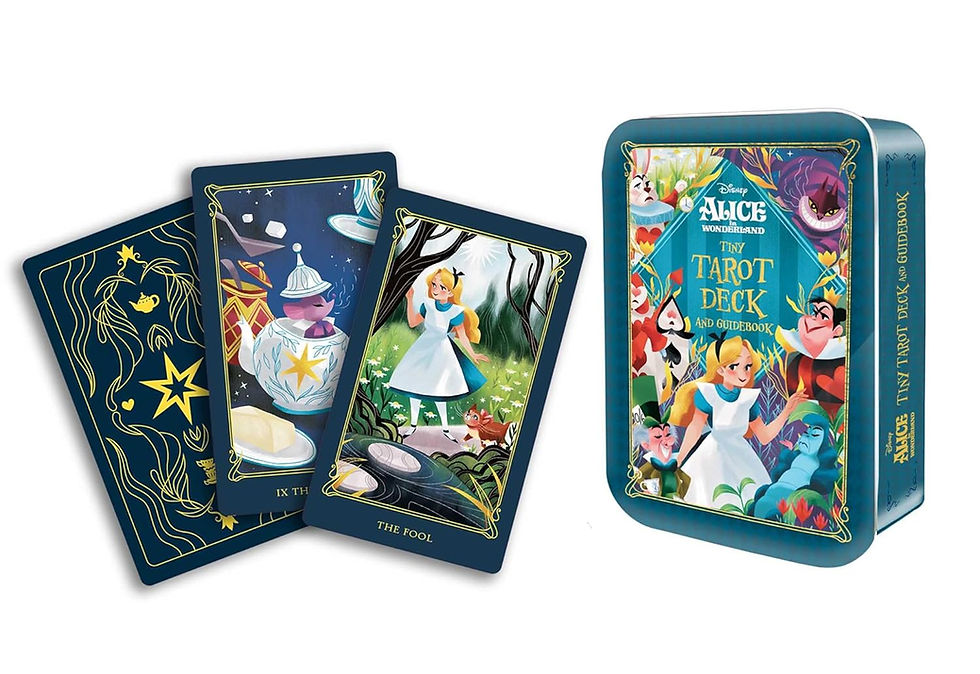 Thumbnail: Alice in Wonderland Tiny Tarot Deck and Guidebook by Siegel, Minerva