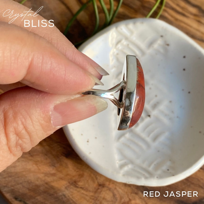 Thumbnail: Red Jasper Ring #5