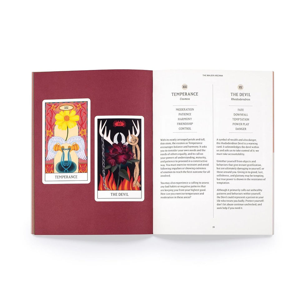 Thumbnail: Floral Tarot : Access the wisdom of flowers Tarot Deck - by Pace Nina