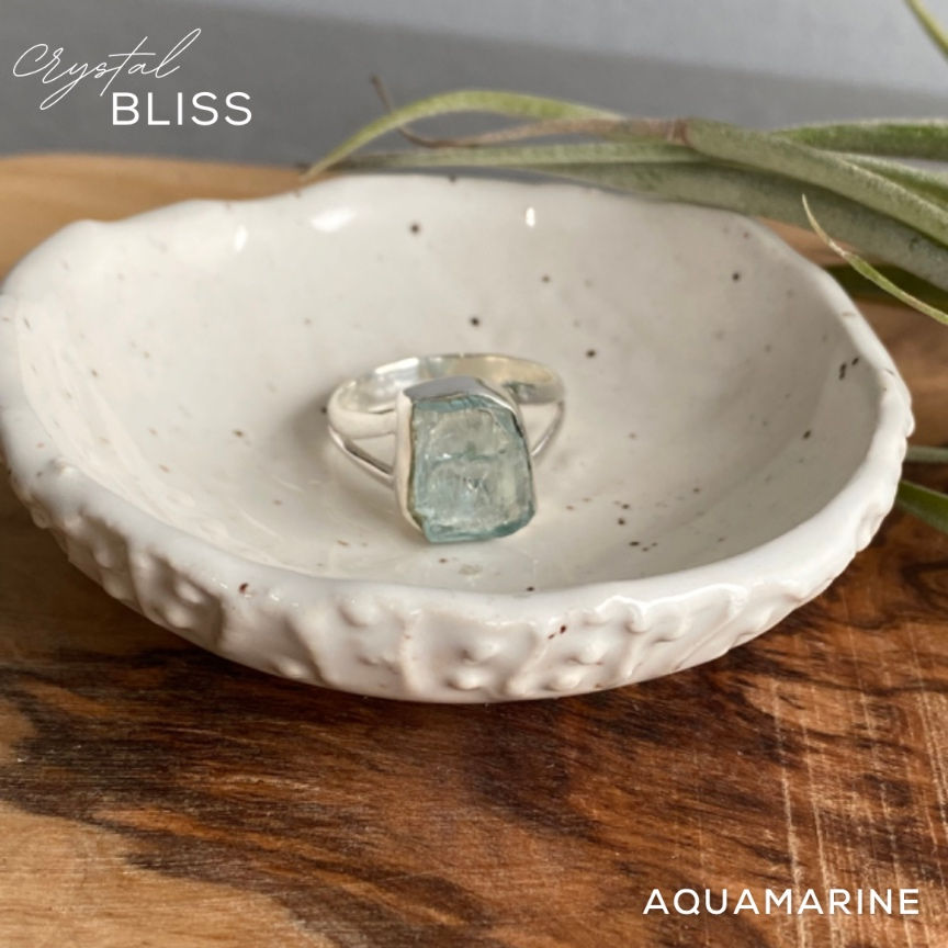 Aquamarine Raw Ring #5