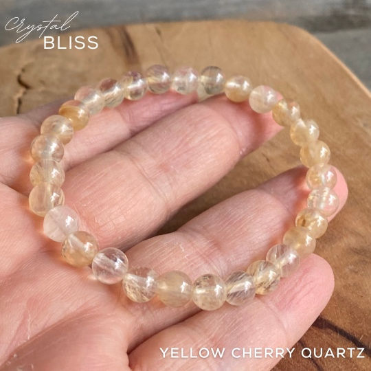 Thumbnail: Yellow Cherry Quartz 6mm Bracelet