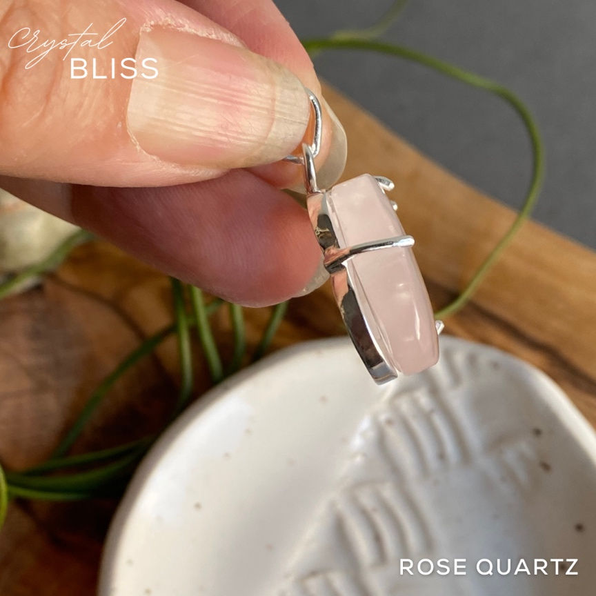 Thumbnail: Rose Quartz Cloud Pendant #10