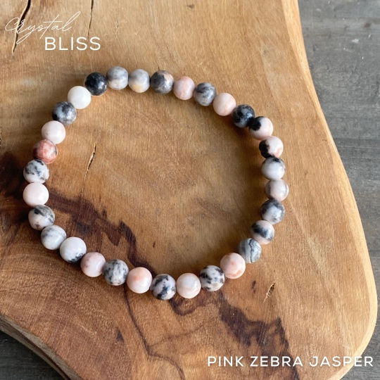 Thumbnail: Pink Zebra Jasper 6mm Bracelet