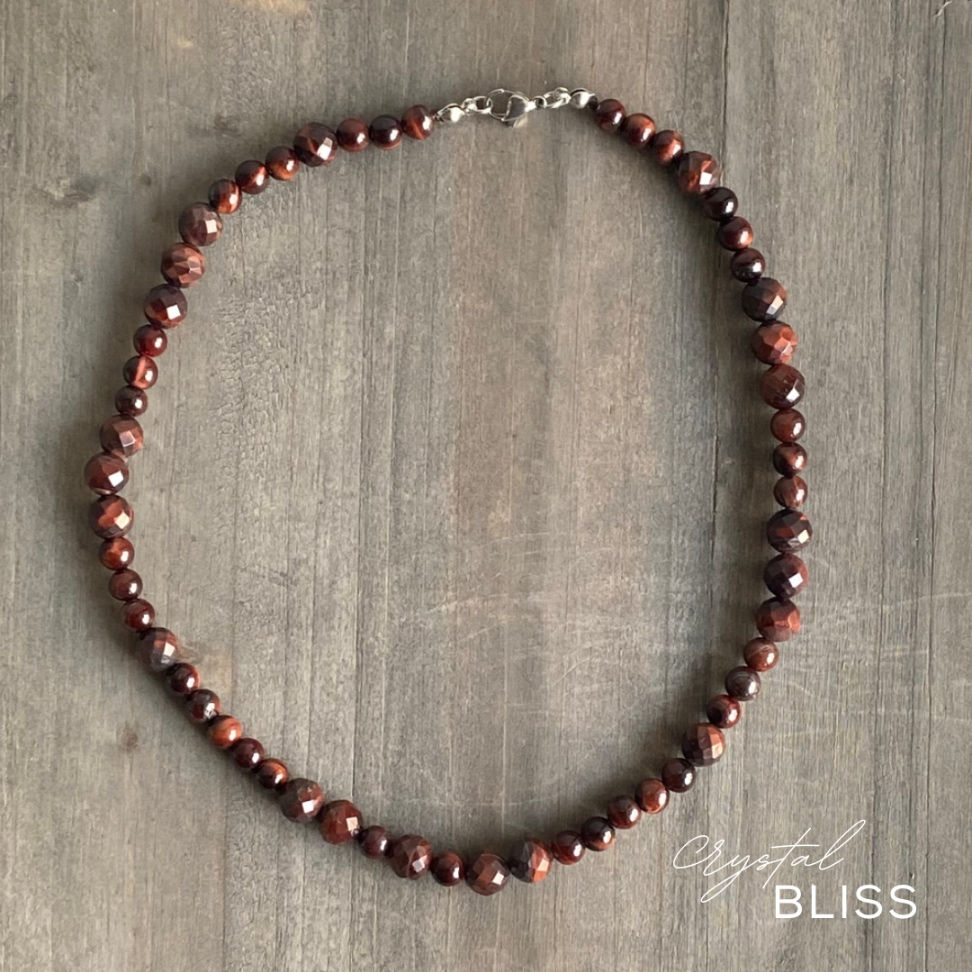 Thumbnail: Red Tiger Eye Necklace