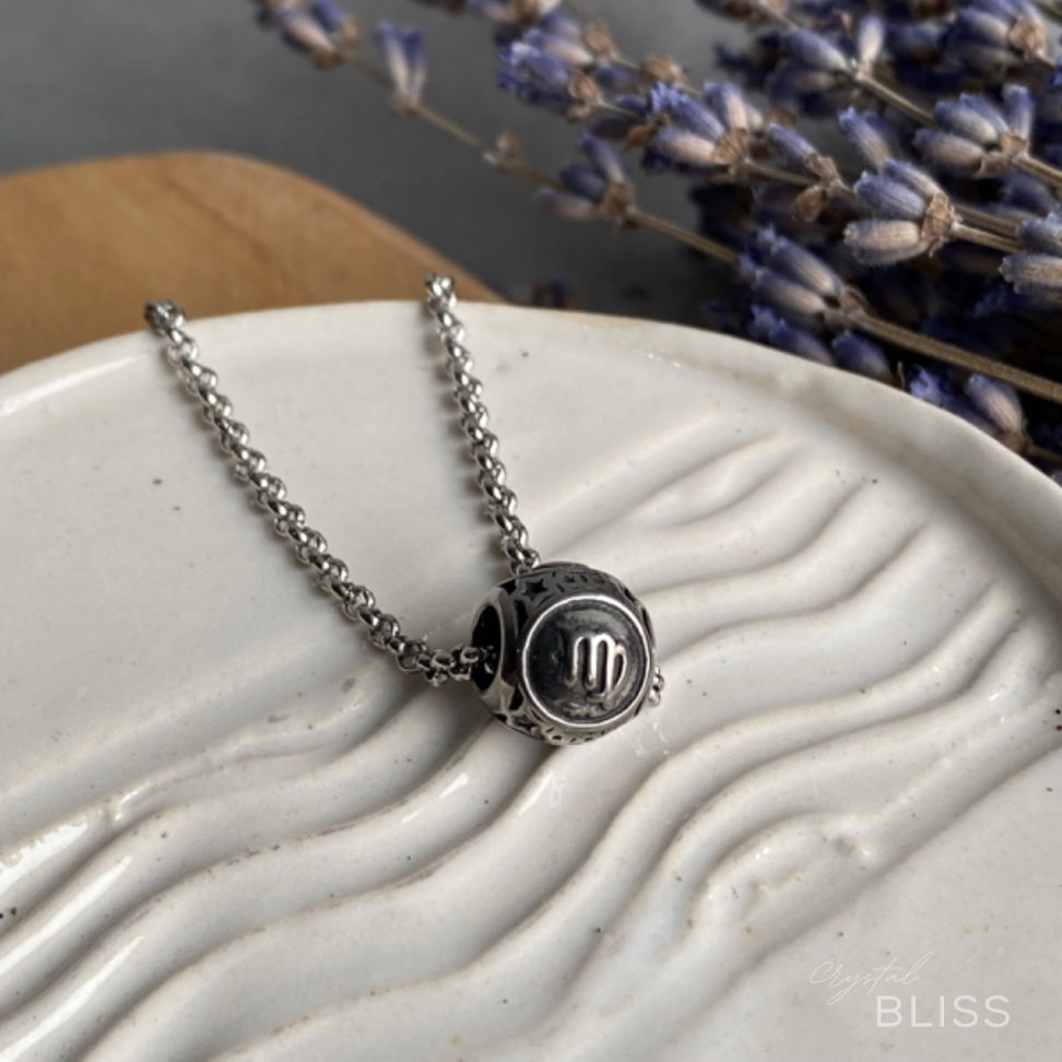Virgo Stainless Steel Charm Necklace