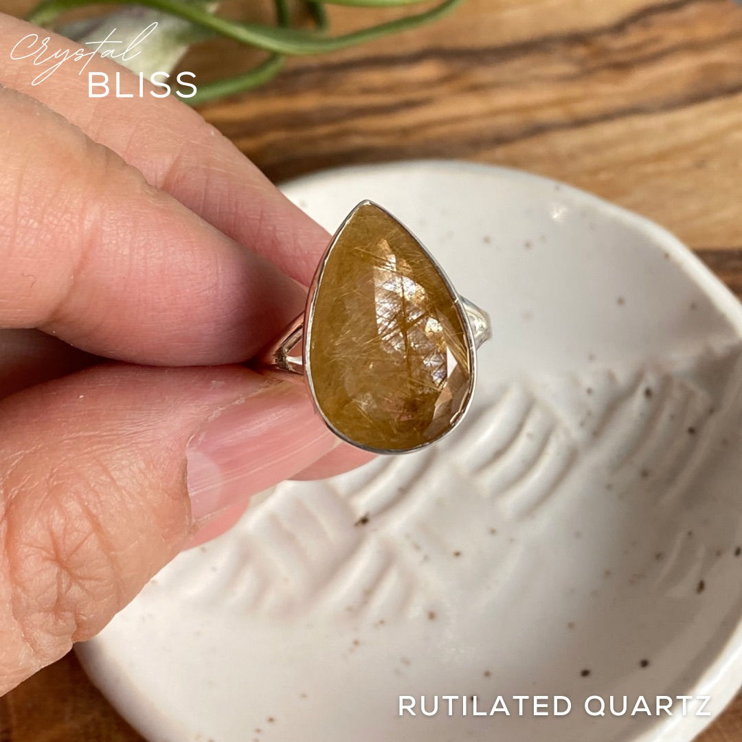 Rutilated Quartz Ring #2