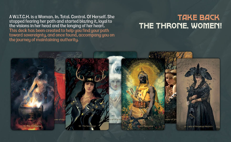 Thumbnail: W.I.T.C.H. Woman in Total Control of Herself Oracle Deck - by Angie Sullins