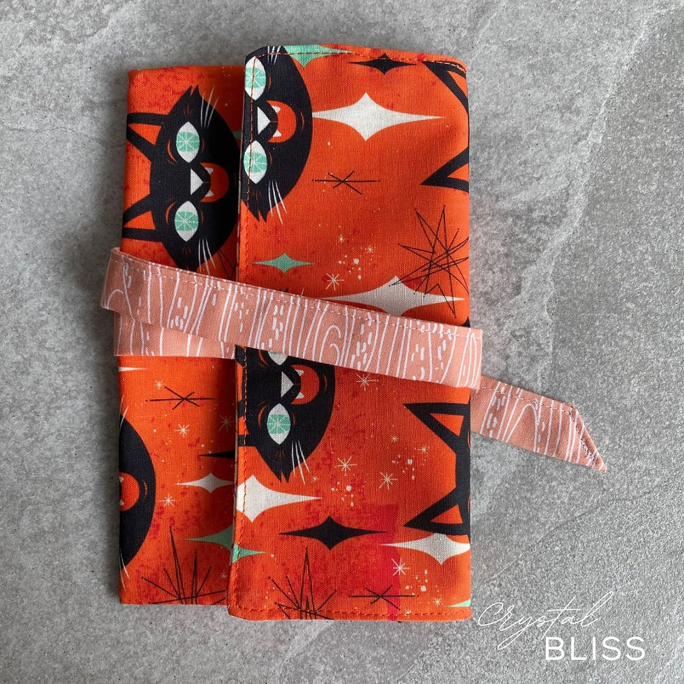 Thumbnail: Halloween Cat Fully Reversible Tarot or Oracle Pouch