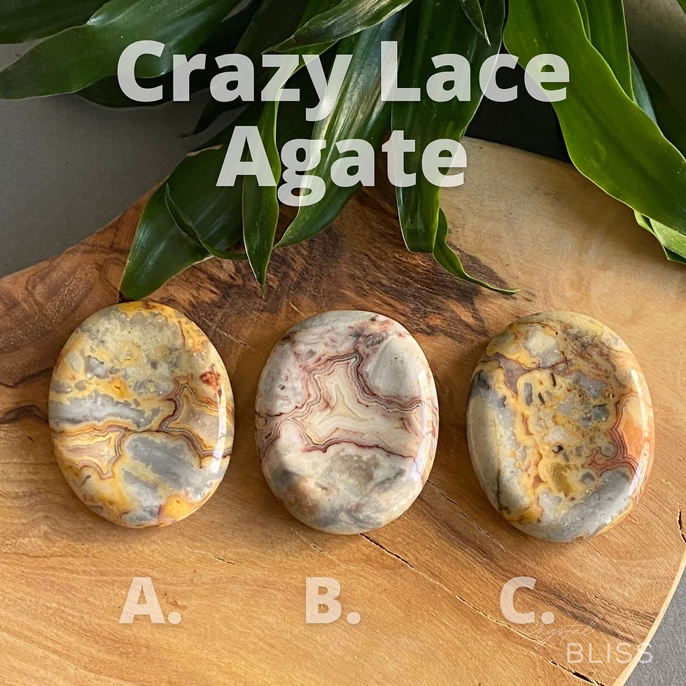 Thumbnail: Crazy Lace Agate Worry Stone