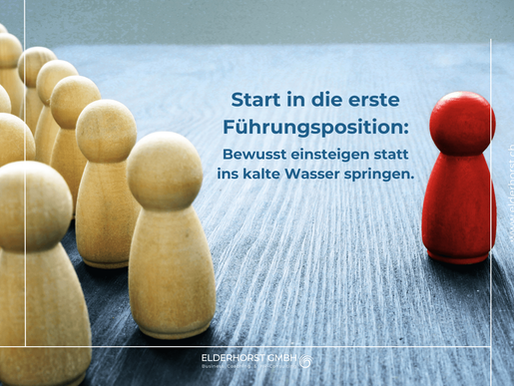 Start in die erste Führungsposition: bewusst einsteigen statt ins kalte Wasser springen