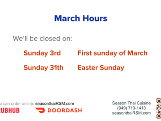 March Hours