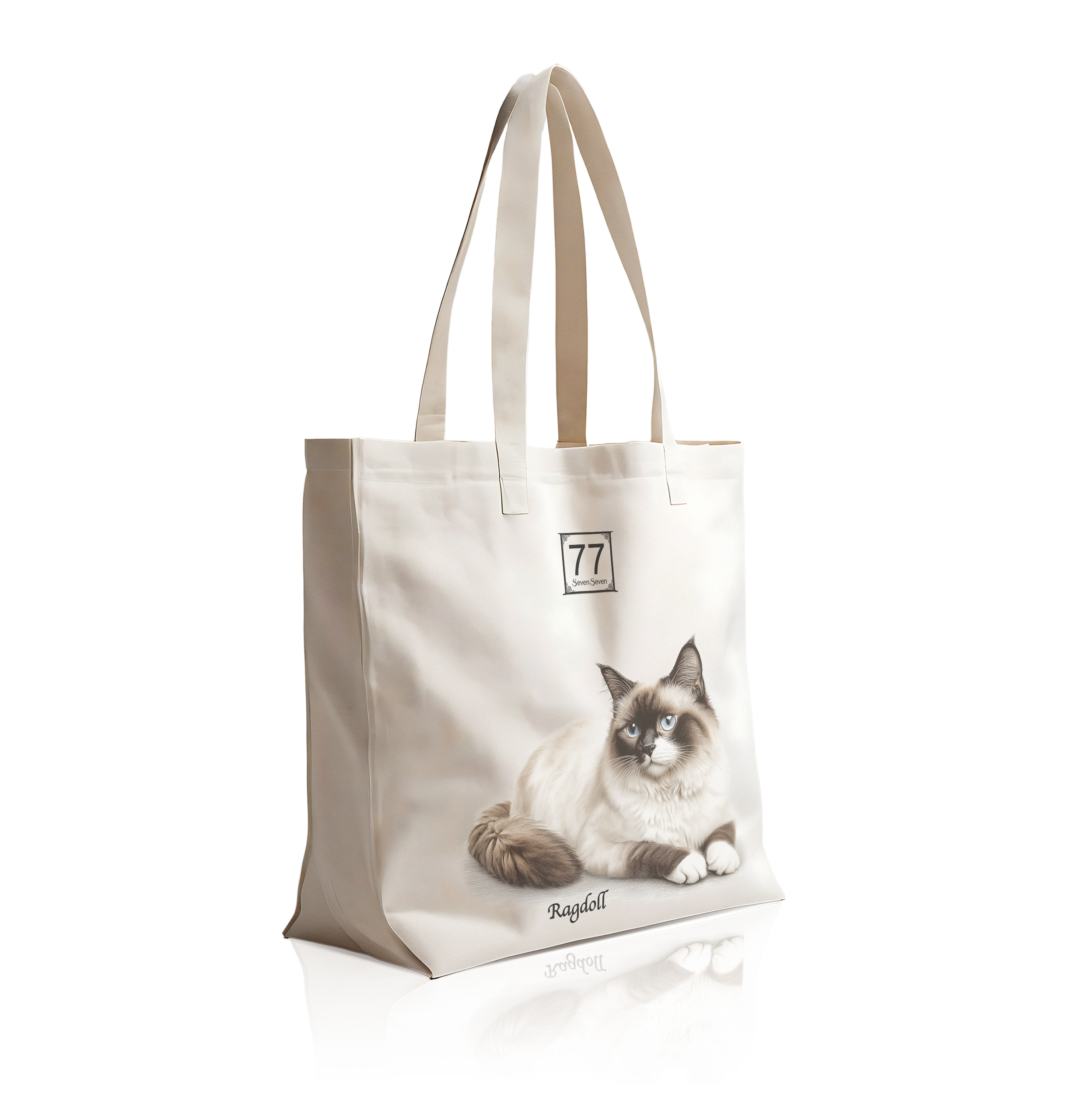Ragdoll - cotton canvas tote bag