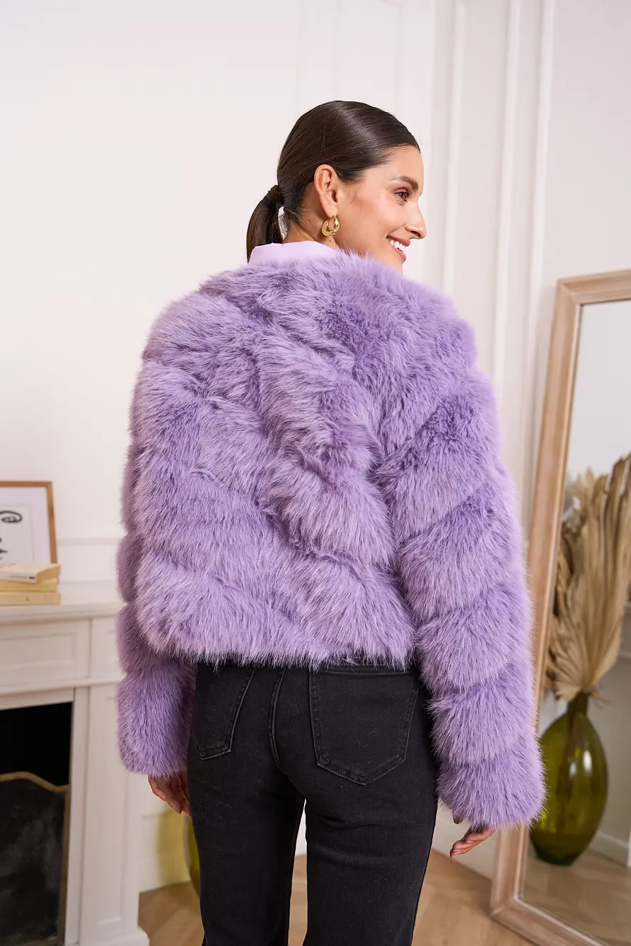 Miniature : Crop Faux Fur Jacket