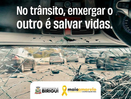 Birigui anuncia ações alusivas ao Maio Amarelo com foco na segurança do trânsito