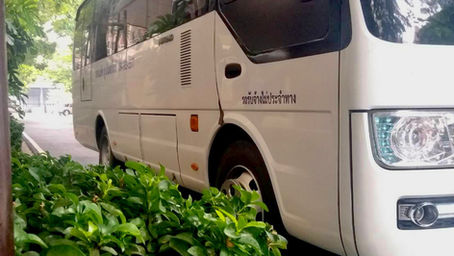 Finnolar นิคมพัฒนา จ.ระยอง เช่ารถมินิบัส เดินทางฉีดวัคซีน ประกันสังคม (สปส.) สร้างภูมิคุ้มกันองค์กร