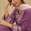 Thumbnail: female model wearing purple haze by mukhtar sarees gul season 2 of dusky purple color and 100% giza cotton kurta/pant and 100% chanderi dupatta