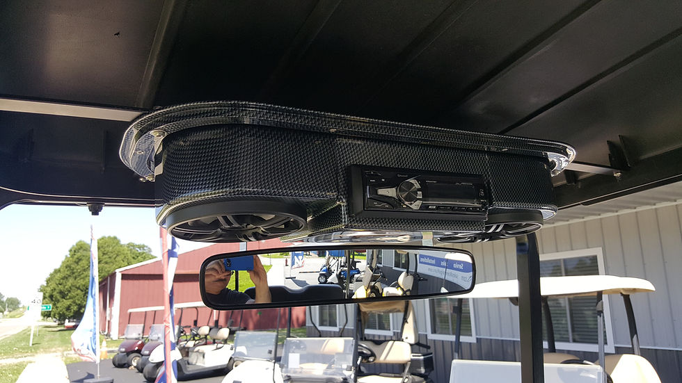 Thumbnail: 2015 EZ Go RXV 48V Street Legal Golf Cart: Blue Metallic