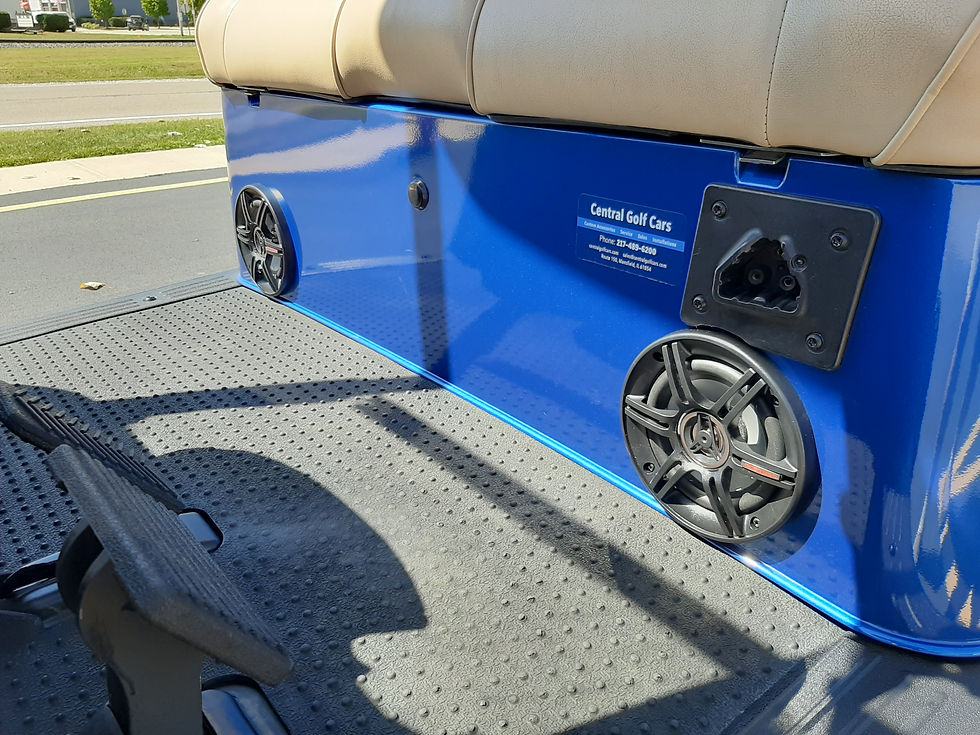 Thumbnail: 2017 EZ Go RXV 48V Lifted Street Legal Premium Seats Blue Metallic