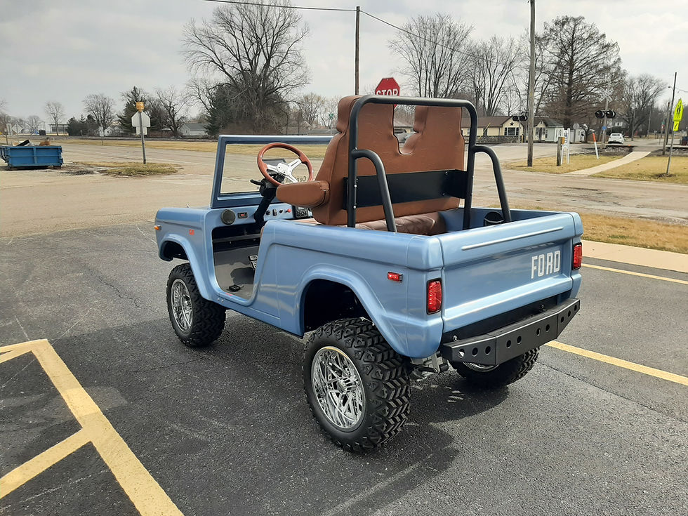 Thumbnail: Custom Ford Bronco Lifted Golf Car, Brittany Blue