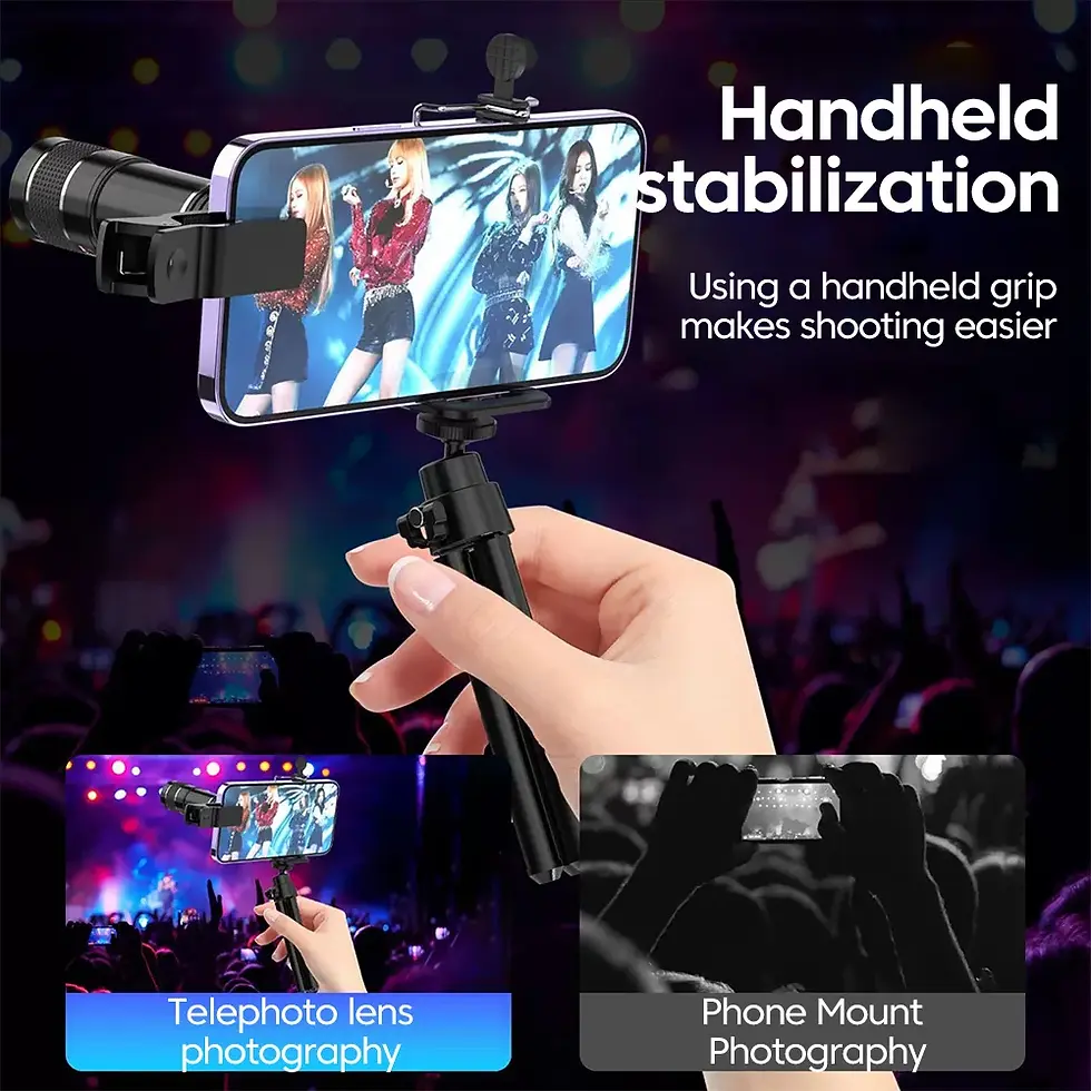 Thumbnail: 20x Mobile Phone External Telephoto Lens Kit Portable Design With Lens Clip HD
