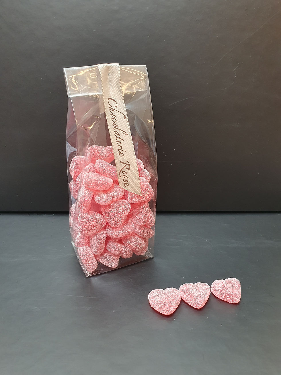 Zakje Frambozenhartjes € 2.50