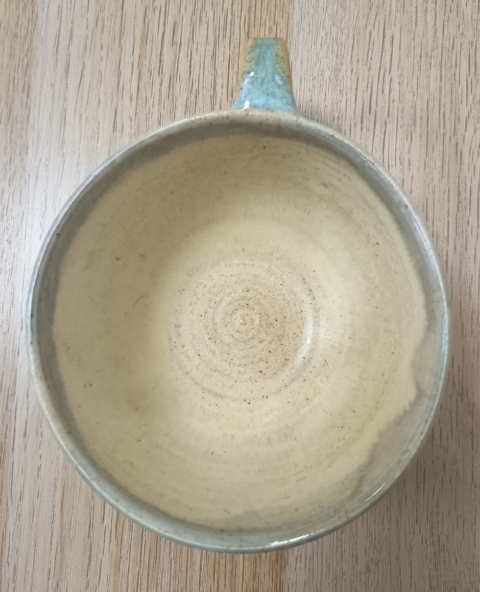 Miniatura: Duhově zelený v.široký hrnek 