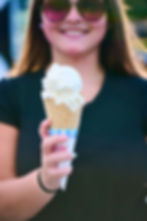ice cream with a wide variety of flavors