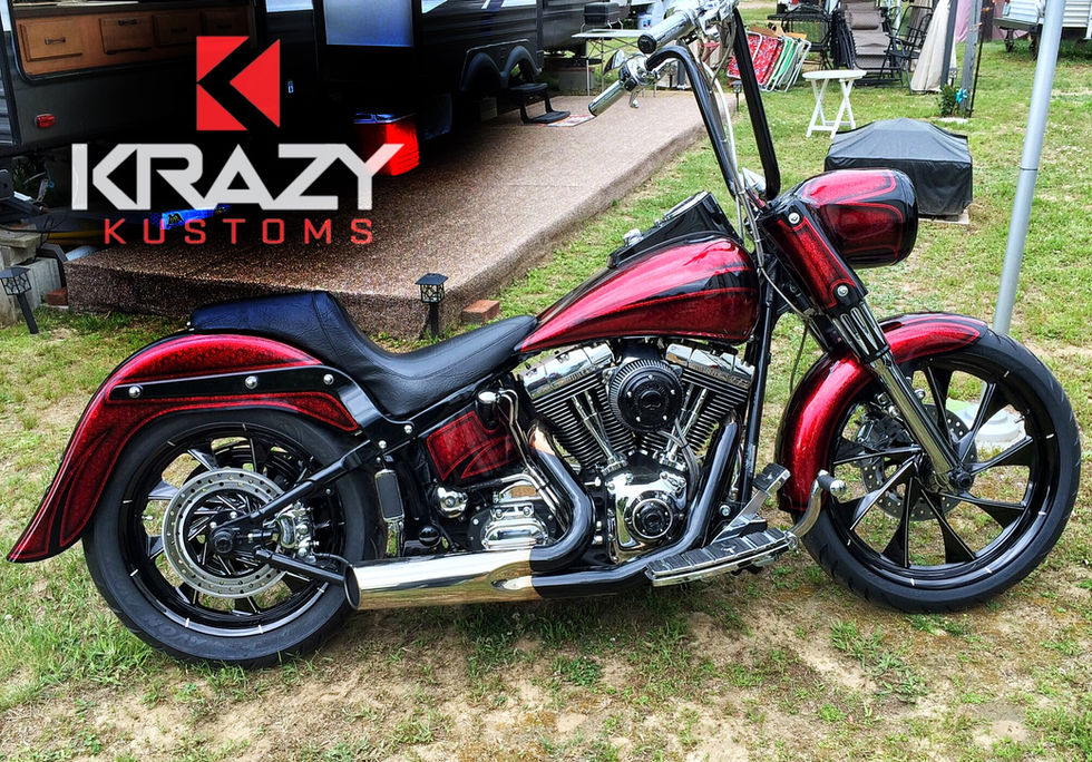 motorcycle red paint