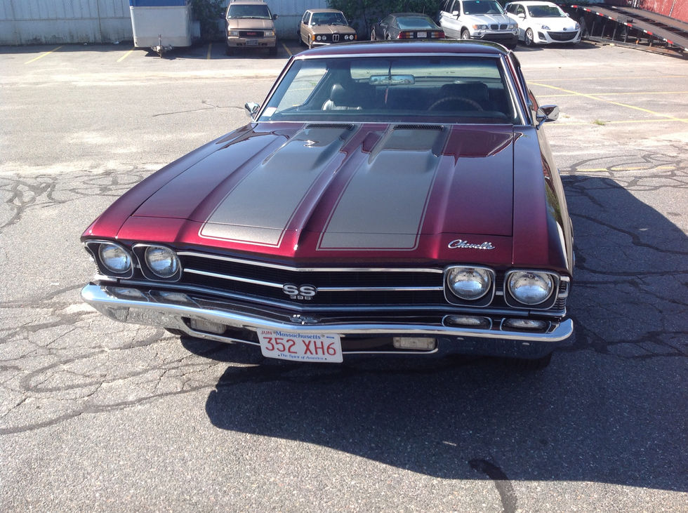 chevy ss maroon hood