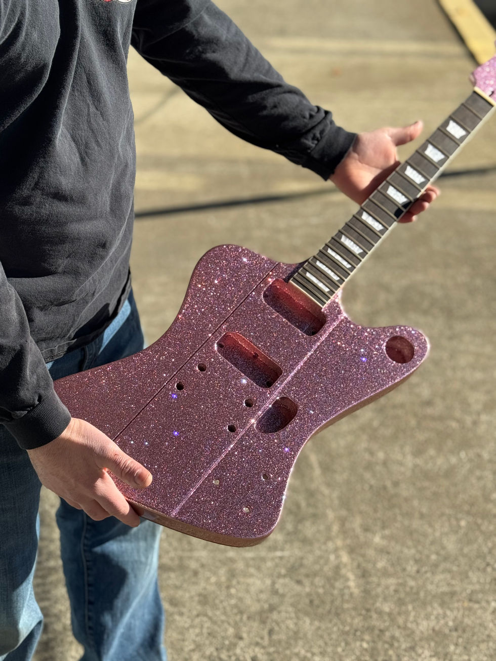 Guitar pink front