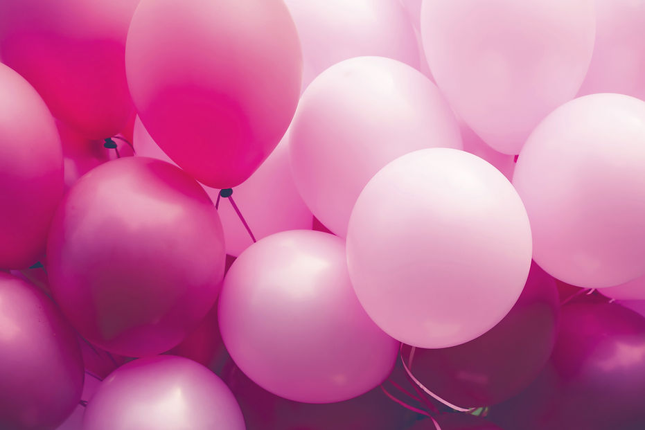 pink balloons